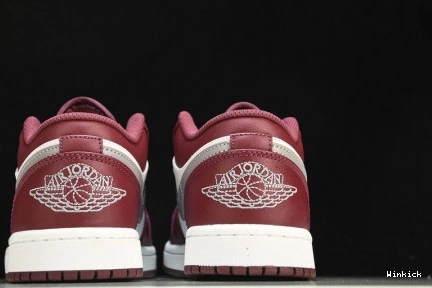 553558-615 1 White Jordan Low Bordeaux 1121